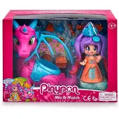 Pinypon - Reine et dragon volant pour filles à partir de 4 ans (Famosa 700015547)