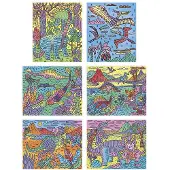 Janod Atelier - Peinture magique dinosaure set de bricolage pour enfants