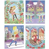 Janod kit de bricolage plaque d'or danseuses aquarelle peinture enfants