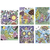 Janod Peinture Atelier magique des animaux Bonne nuit - Set créatif