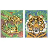 Janod Peinture par numéros kit de bricolage chaton aquarelle