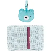 Petit Collage Porte-documents et porte-nom ourson