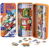 MierEdu Boîte de puzzle magnétique voyage - Trains