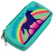 Jeva Trousse av. Contenu - Twozip - Rainbow Unicorn Candy - - UneTaille - Trousse