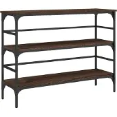 vidaXL Table console chêne marron 100x32x75 cm bois d'ingénierie