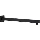 vidaXL Bras de support de douche Carré Inox 201 Noir 40 cm