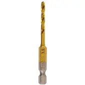 Makita hss-tin 1/4" hex 3.5x70mm metal drill bit