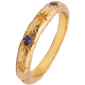 Haze&Glory Bague 'Starlover' indigo / or