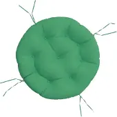 vidaXL Prolenta Premium - Coussin rond vert Ø 60 x11 cm tissu oxford