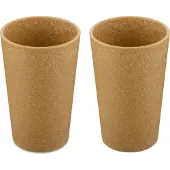 Koziol Tasse Koziol Bio-Circulair Connect Nature Wood 350 ml (2-Pièces)