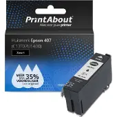 PrintAbout Cartouche compatible pour Epson 407 (C13T07U1400) - Noir