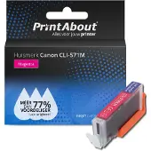 PrintAbout CLI-571M Cartouche d'encre compatible pour Canon Magenta
