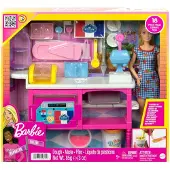 Barbie Buddys Café Set de jeu avec poupée (blonde) et accessoires