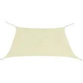 vidaXL Parasol en tissu oxford carré 3,6 x 3,6 m crème