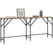 vidaXL Table console chêne sonoma 180x29x75 cm bois d'ingénierie