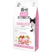 Brit Care Cat Grain-Free Sterilized Sensitive - Croquettes de lapin pour chats stérilisés avec digestion sensible - 7 kg