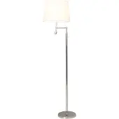By Rydens Lampe sur pied Orlando blanc avec acier inoxydable