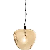 By Rydens Lampe suspendue Bellissimo verre ambré Ø40cm
