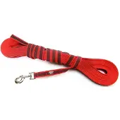 Julius-K9 K9 C&G line, rød/grå 20mm/3m m/håndt (Chien, Sport canin)