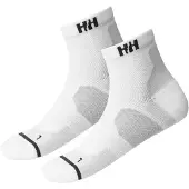 Helly Hansen Unisexe, Chaussettes de sport, Trail Sock 2pk (39 - 41), Blanc