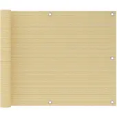 vidaXL Écran de balcon Beige 75x300 cm PEHD