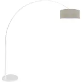 Steinhauer Lampe à arc blanc Sparkled avec capuche taupe