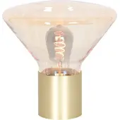 Steinhauer Lampe de table Ambiance 3401ME - Laiton contemporain et verre ambré - - Usage intérieur