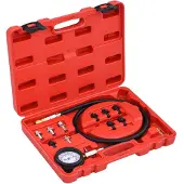 vidaXL Kit de testeur pour jauge de pression d'huile 12 pcs