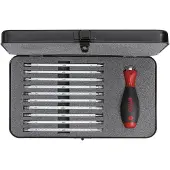 Wiha Boîte à tournevis 12 pcs avec lames interchangeables SYSTEM 6
