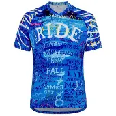 CYCOLOGY Ride Short Sleeve Enduro Jersey Bleu S Homme