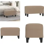 vidaXL Banc Cappuccino 70x35x41 cm Similicuir