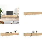 vidaXL Armoire TV Chêne Sonoma 150x36x30 cm Bois composite