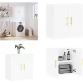 vidaXL Armoire murale blanc 60x31x60 cm Bois composite