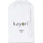 Kayori Drap-Housse Split Topper Blanc-140 x 220 cm