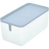 IDesign Boîte de Rangement iDesign Cade Met Deksel Blanche