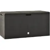 vidaXL Coffre de jardin anthracite 114x47x60 cm