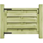 vidaXL Portillon Bois de pin imprégné 100x75 cm Vert