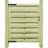vidaXL Portillon Bois de pin imprégné 100x125 cm Vert
