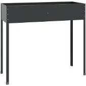 vidaXL Jardinière Anthracite 100,5x40,5x90 cm Acier galvanisé