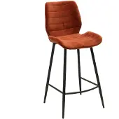 Sonstiges Bronx71 Tabouret de bar velours Toby cuivre 71 cm