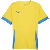 Puma T-Shirt fonctionnel bleu clair / jaune
