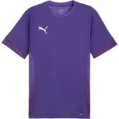 Puma T-Shirt fonctionnel violet foncé / blanc