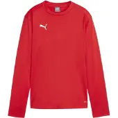 Puma Sweat de sport 'TeamGoal' rouge / blanc
