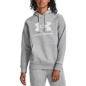 Under Armour Rival Fleece Big Logo Hoodie Gris M Femme