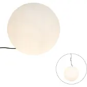 QAZQA Lampe d'extérieur moderne blanche 45 cm IP65 - Nura