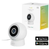 AVANCA INTERNATIONAL BV Caméra de sécurité - Modèle compact - Caméra de surveillance extérieure - WiFi sans fil - Haute résolution 2K - Vision nocturne couleur - Détection de mouvement avec éclairage - Smart App