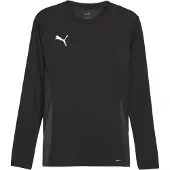Puma T-Shirt fonctionnel 'teamGOAL' gris foncé / noir / blanc