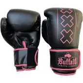 Buffalo Gants de boxe Buffalo Outrage noir et rose 14oz