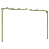 vidaXL Pergola de jardin Pin imprégné 360x200x60 cm