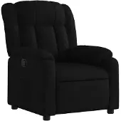 vidaXL Fauteuil relax noir tissu